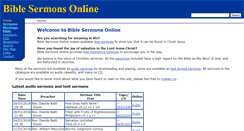 Desktop Screenshot of bible-sermons.org.uk